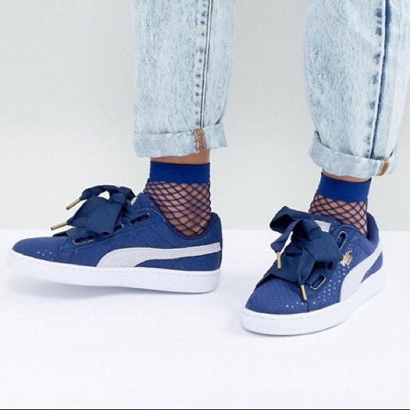 puma heart denim